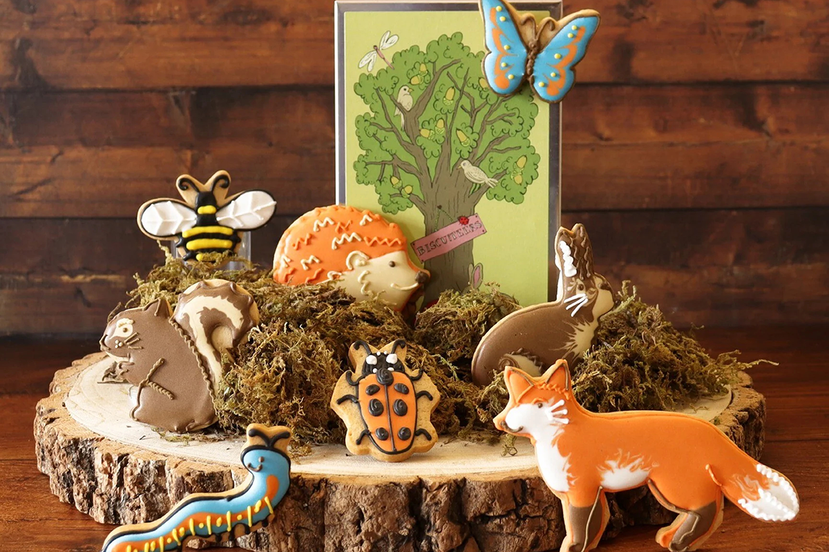 Biscuiteers woodland biscuits for great ormond street hospital charity