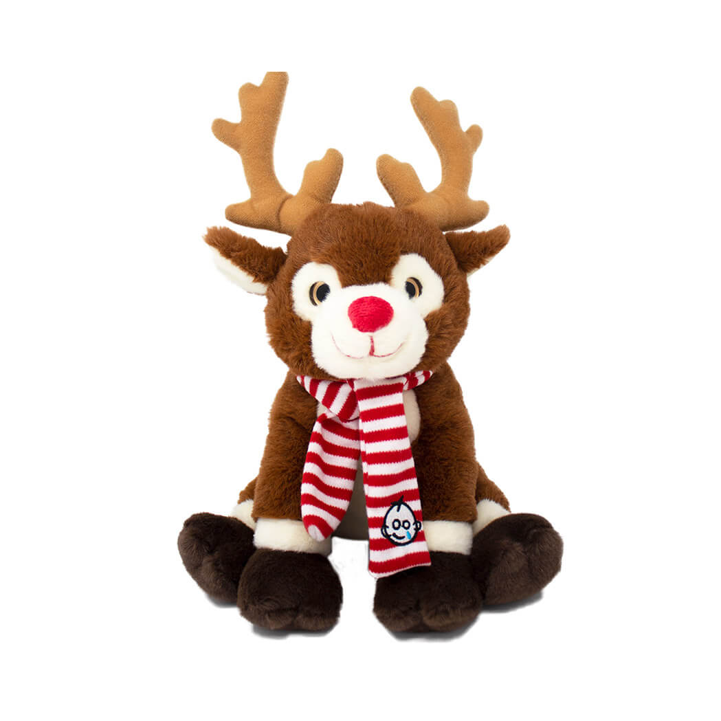 christmas reindeer soft toy