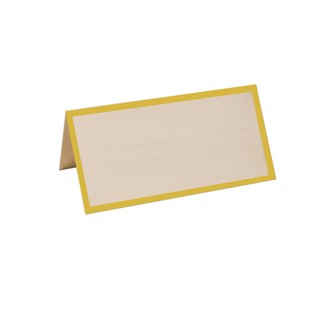 Golden Yellow Name Place Cards (Pack of 10)