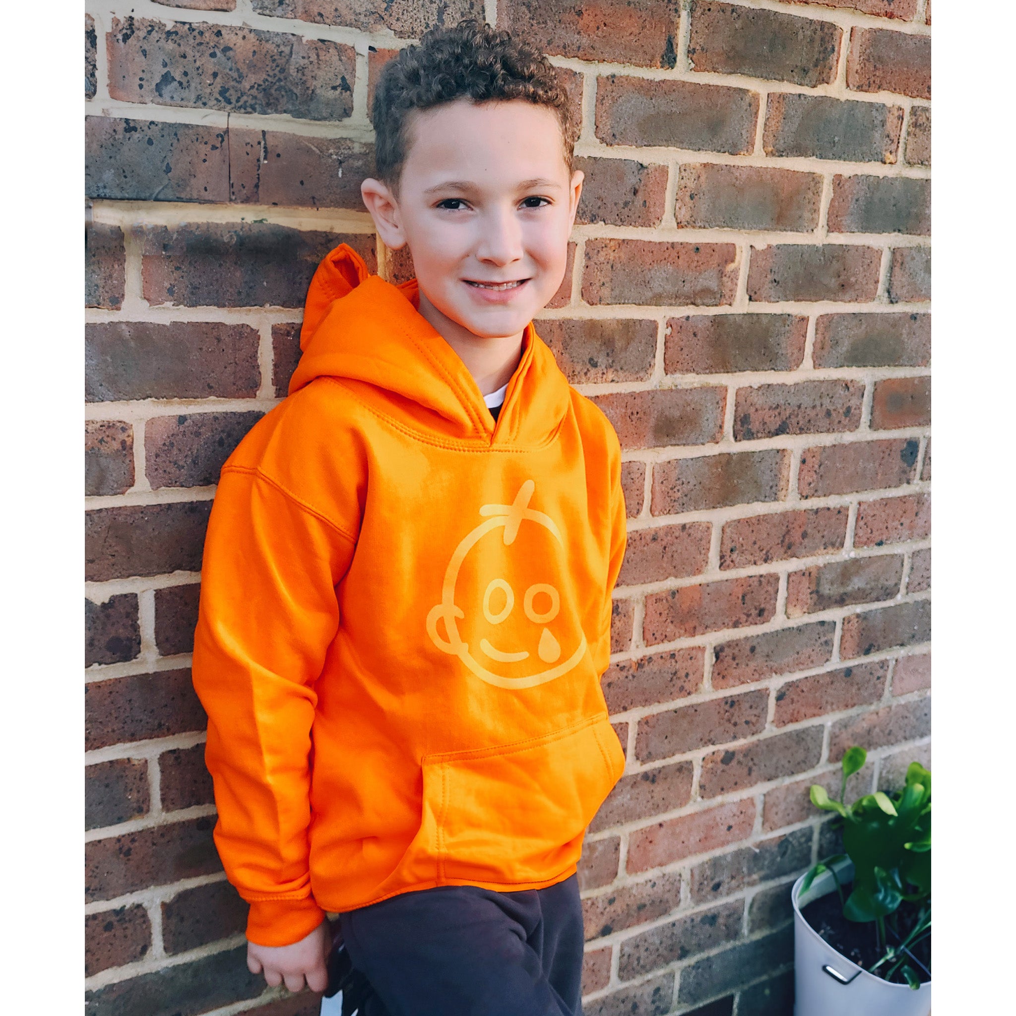 Orange GOSH Logo Hoodie Children s size Age 1 2