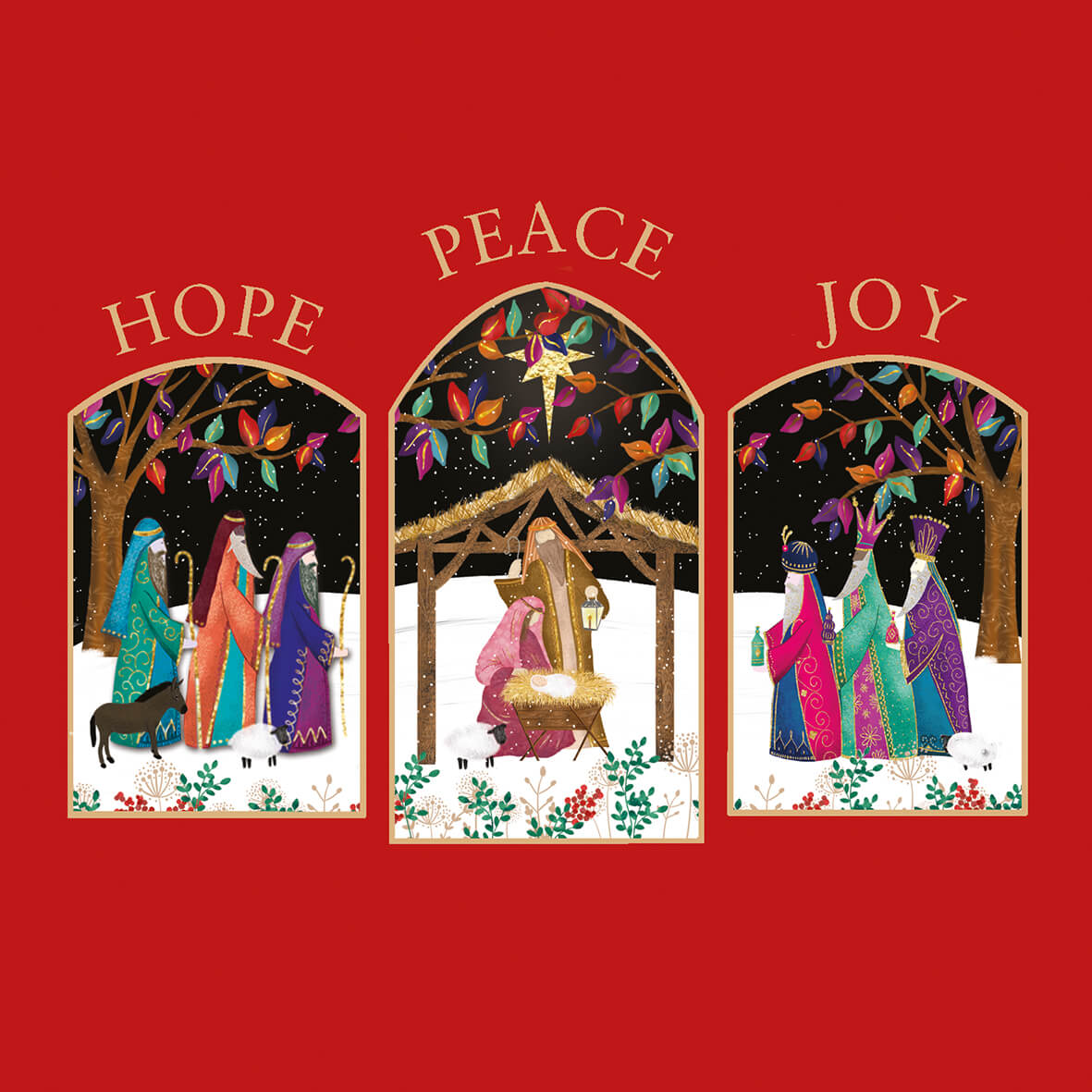 Three_nativity_scenes_with_hope_peace_joy_caption