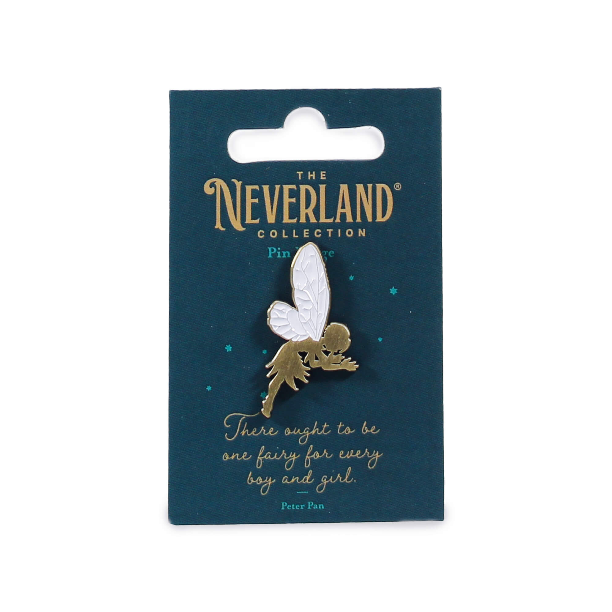Tinkerbell inspired pin badge in package