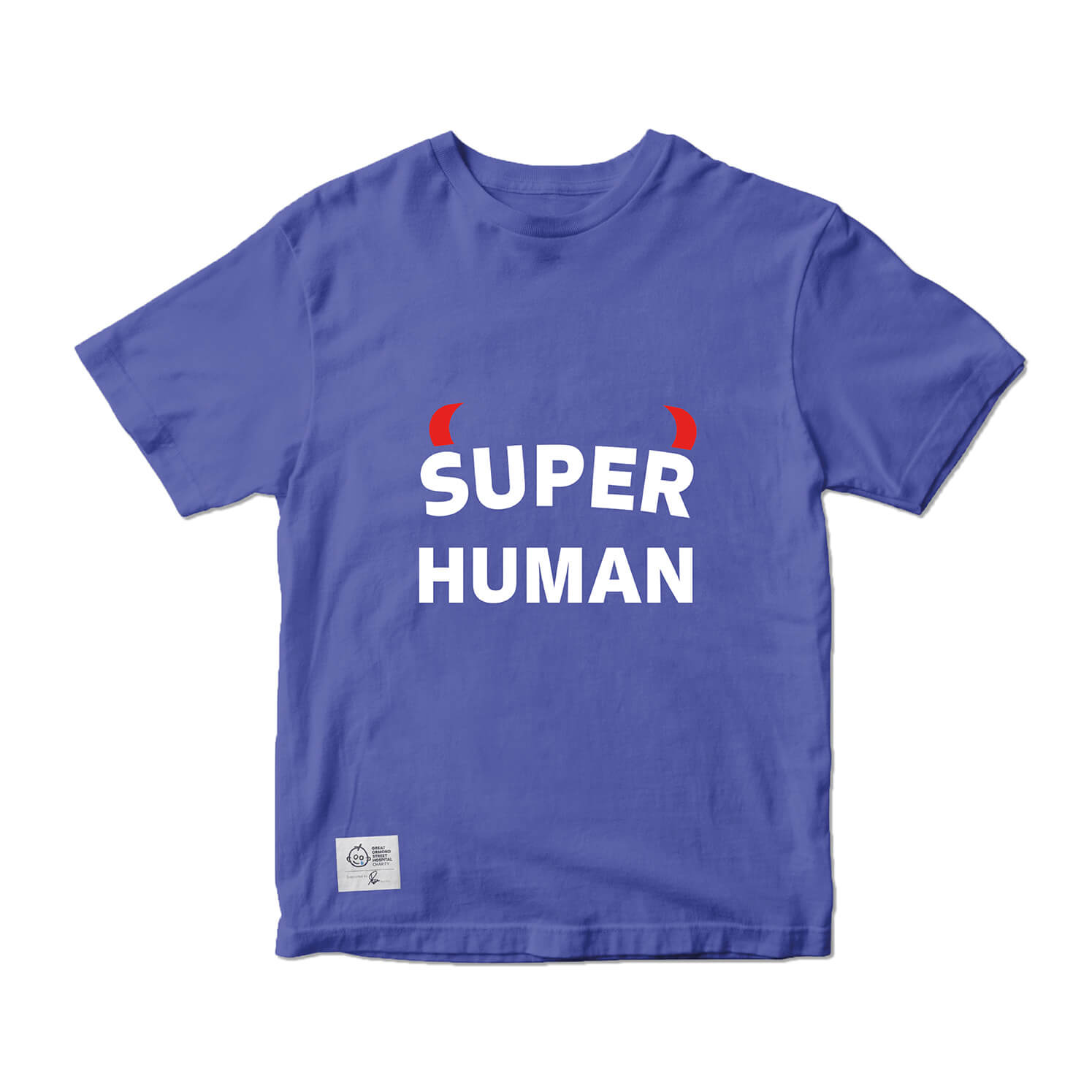 Adults blue super human t-shirt