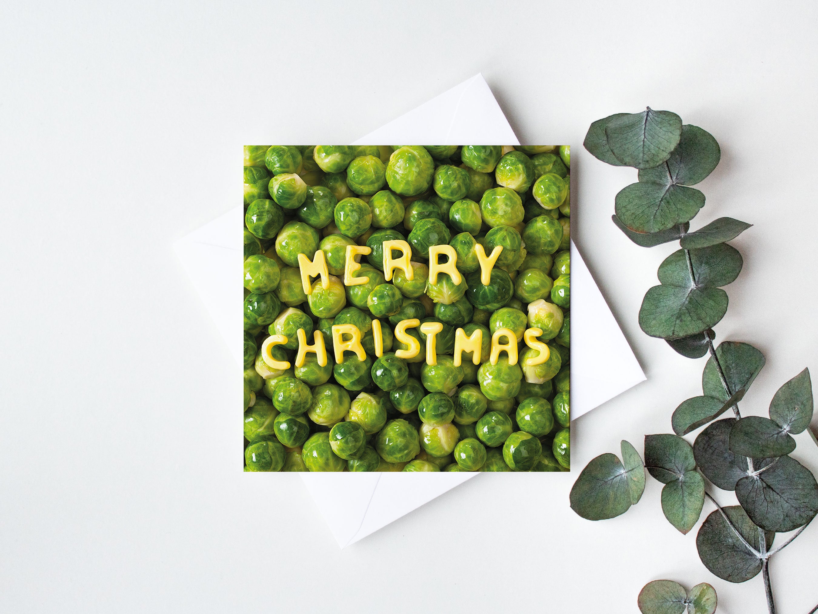 Merry Christmas Sprouts Christmas Card (Pack of 10)