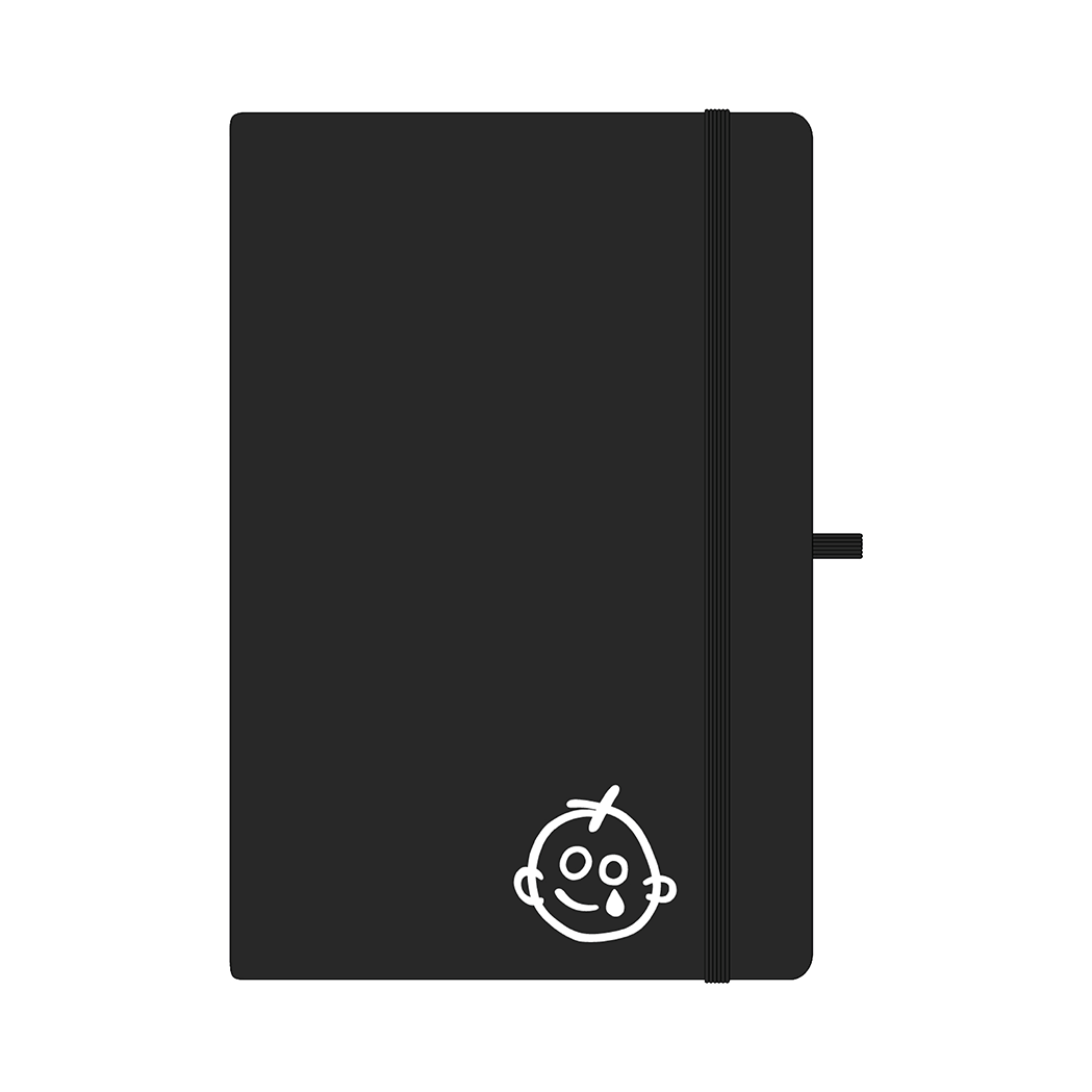 black_branded_charity_notebook_with_gosh_logo